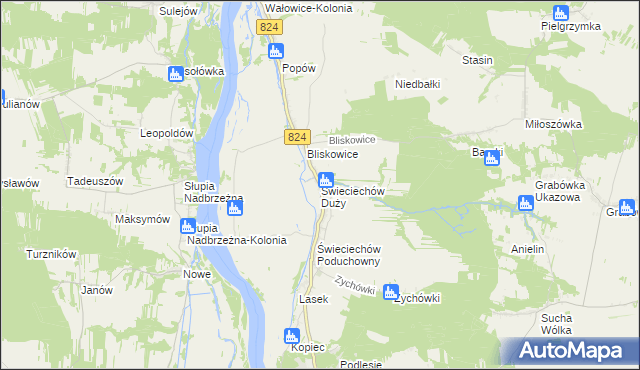 mapa Świeciechów Duży, Świeciechów Duży na mapie Targeo