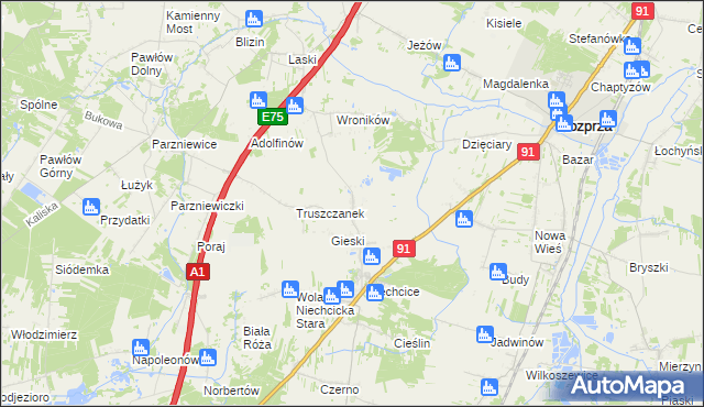 mapa Świerczyńsko, Świerczyńsko na mapie Targeo