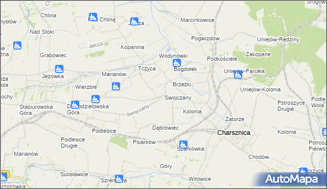 mapa Swojczany, Swojczany na mapie Targeo