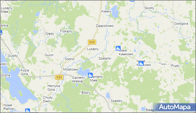 mapa Szatanki, Szatanki na mapie Targeo