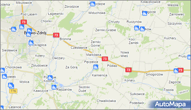 mapa Szczaworyż, Szczaworyż na mapie Targeo