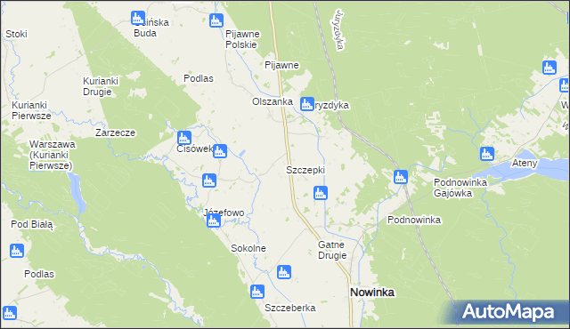 mapa Szczepki, Szczepki na mapie Targeo