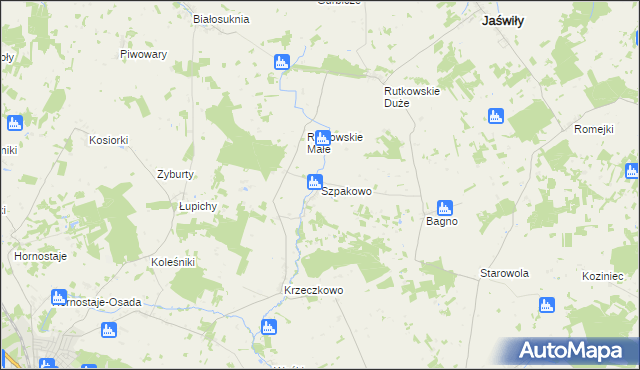 mapa Szpakowo, Szpakowo na mapie Targeo