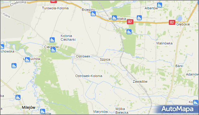 mapa Szpica, Szpica na mapie Targeo