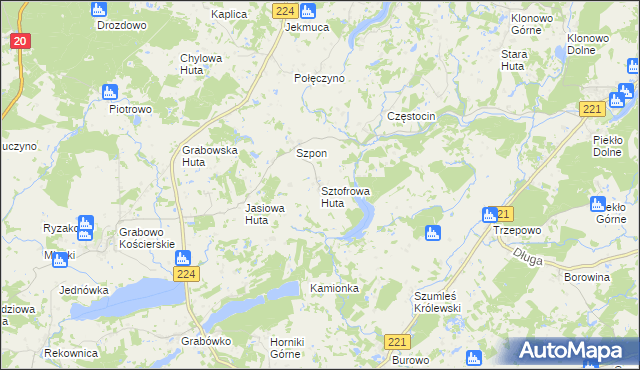 mapa Sztofrowa Huta, Sztofrowa Huta na mapie Targeo