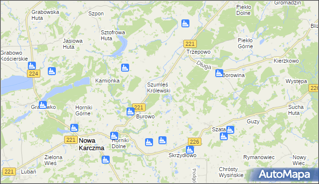 mapa Szumleś Szlachecki, Szumleś Szlachecki na mapie Targeo