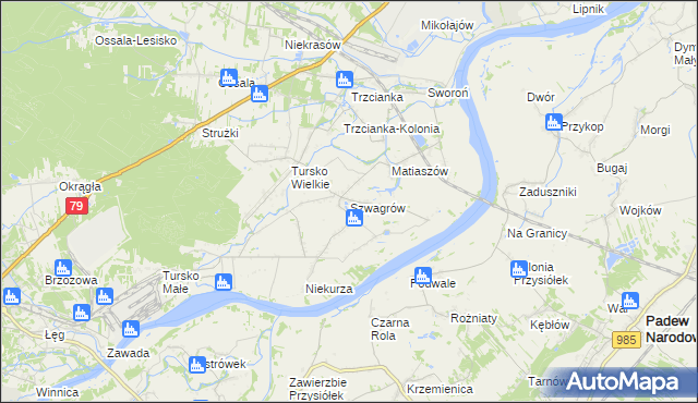 mapa Szwagrów, Szwagrów na mapie Targeo