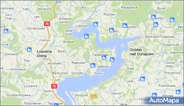 mapa Tabaszowa, Tabaszowa na mapie Targeo