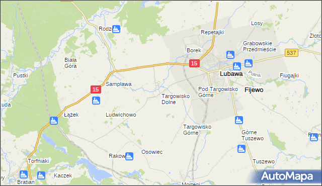 mapa Targowisko Dolne, Targowisko Dolne na mapie Targeo