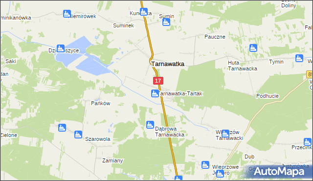mapa Tarnawatka-Tartak, Tarnawatka-Tartak na mapie Targeo