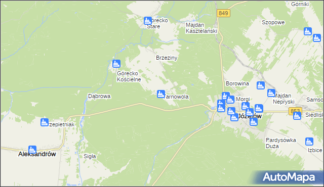 mapa Tarnowola, Tarnowola na mapie Targeo