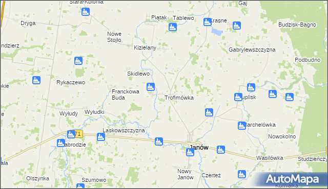 mapa Trofimówka, Trofimówka na mapie Targeo