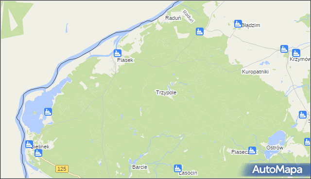 mapa Trzypole, Trzypole na mapie Targeo