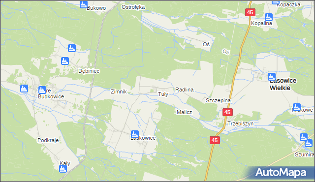 mapa Tuły, Tuły na mapie Targeo