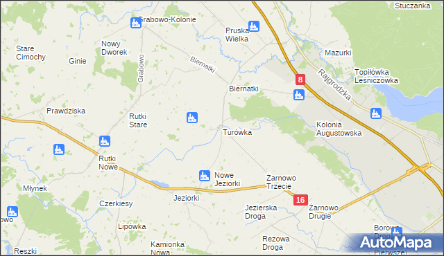 mapa Turówka, Turówka na mapie Targeo