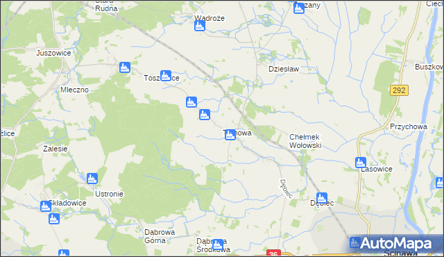 mapa Tymowa gmina Ścinawa, Tymowa gmina Ścinawa na mapie Targeo