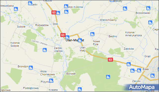 mapa Ulan Mały, Ulan Mały na mapie Targeo