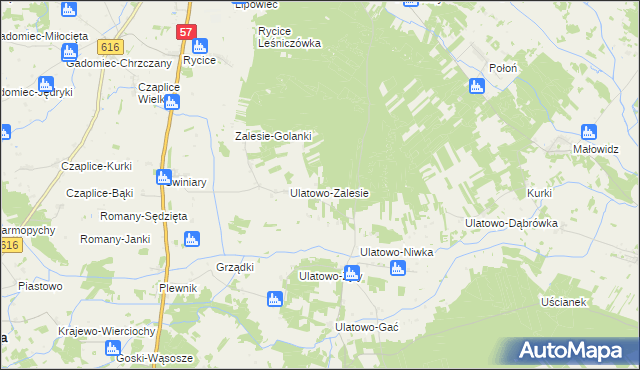 mapa Ulatowo-Janowięta, Ulatowo-Janowięta na mapie Targeo