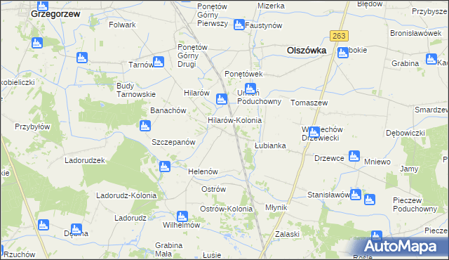 mapa Umień, Umień na mapie Targeo