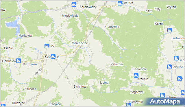 mapa Wałkonowy Dolne, Wałkonowy Dolne na mapie Targeo