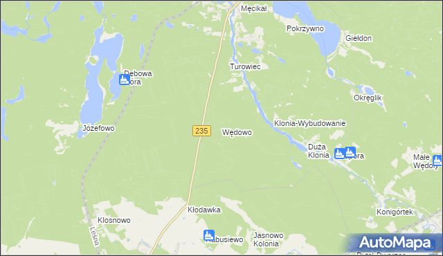 mapa Wędowo, Wędowo na mapie Targeo