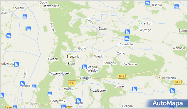 mapa Wejdo, Wejdo na mapie Targeo