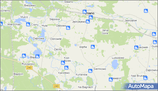 mapa Wętfie, Wętfie na mapie Targeo