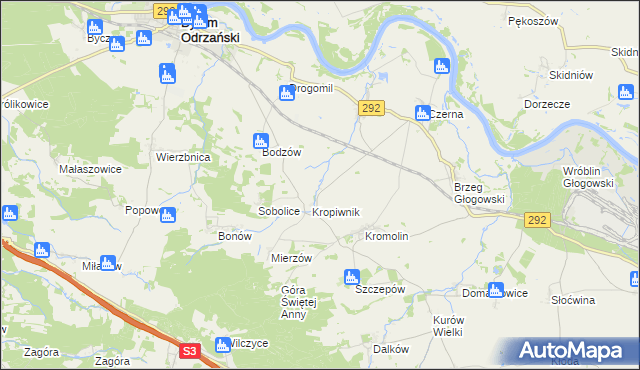 mapa Wiekowice gmina Żukowice, Wiekowice gmina Żukowice na mapie Targeo