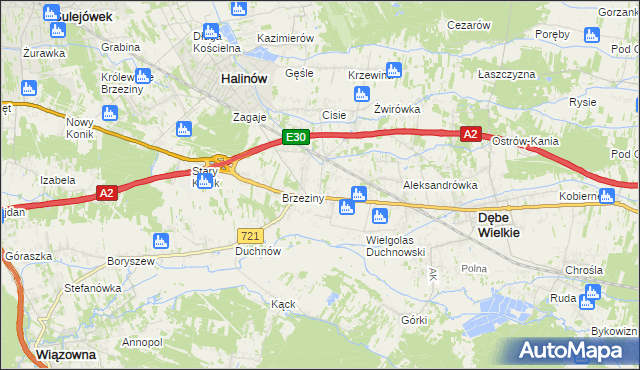 mapa Wielgolas Brzeziński, Wielgolas Brzeziński na mapie Targeo