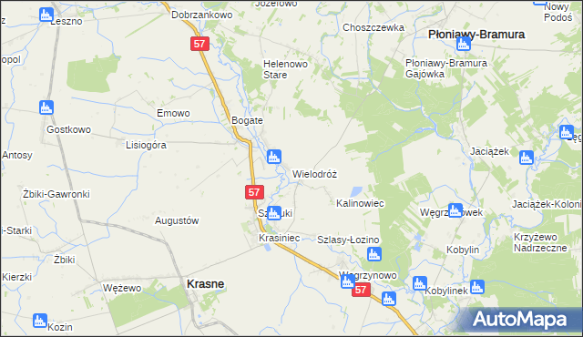 mapa Wielodróż, Wielodróż na mapie Targeo