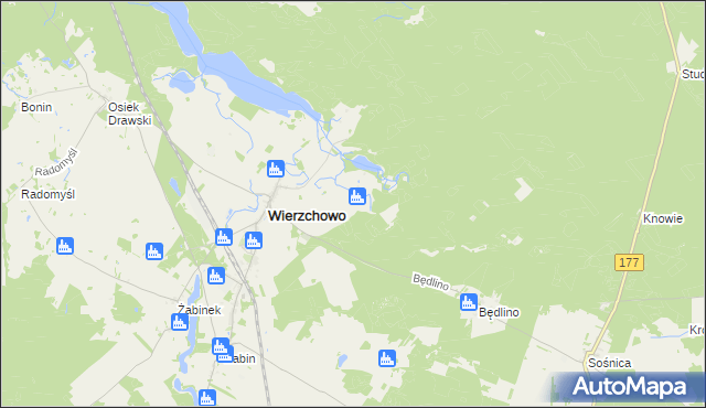 mapa Wierzchówko, Wierzchówko na mapie Targeo