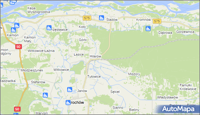 mapa Wilcze Śladowskie, Wilcze Śladowskie na mapie Targeo