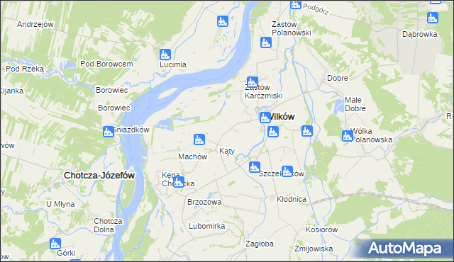 mapa Wilków-Kolonia, Wilków-Kolonia na mapie Targeo