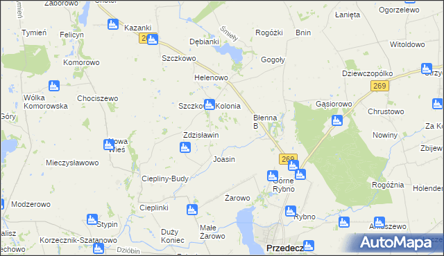 mapa Wiszczelice, Wiszczelice na mapie Targeo