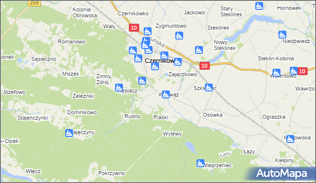 mapa Witowąż, Witowąż na mapie Targeo