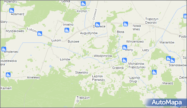 mapa Włodzimirów, Włodzimirów na mapie Targeo