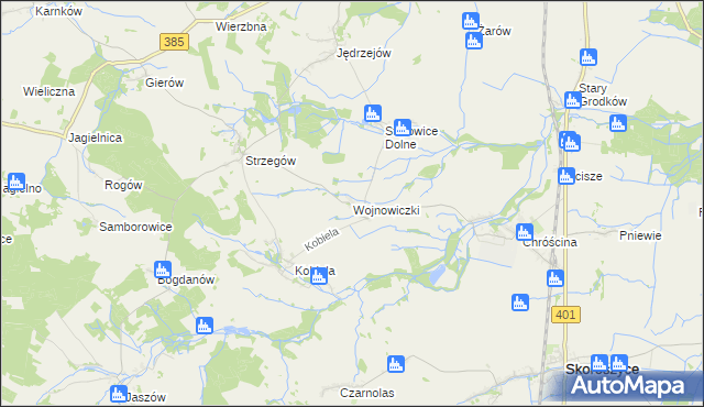 mapa Wojnowiczki, Wojnowiczki na mapie Targeo