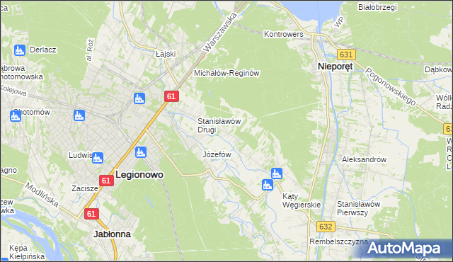 mapa Wola Aleksandra, Wola Aleksandra na mapie Targeo