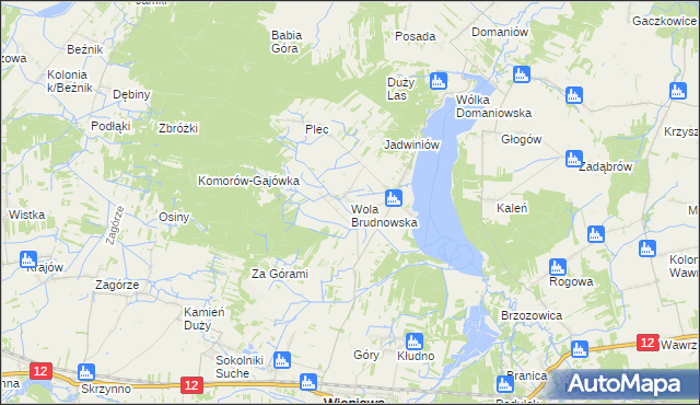 mapa Wola Brudnowska, Wola Brudnowska na mapie Targeo