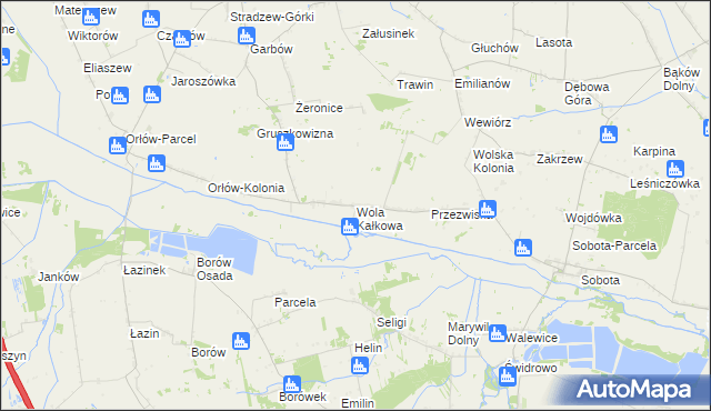 mapa Wola Kałkowa, Wola Kałkowa na mapie Targeo