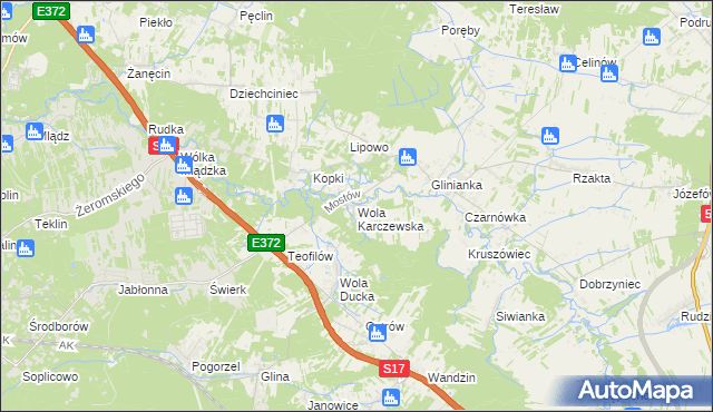 mapa Wola Karczewska, Wola Karczewska na mapie Targeo