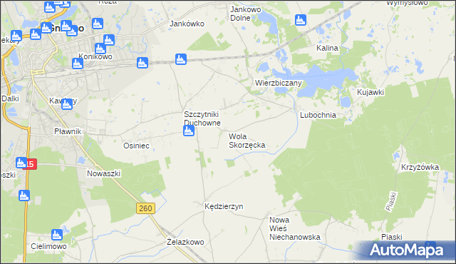 mapa Wola Skorzęcka, Wola Skorzęcka na mapie Targeo