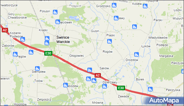 mapa Wola Świniecka, Wola Świniecka na mapie Targeo