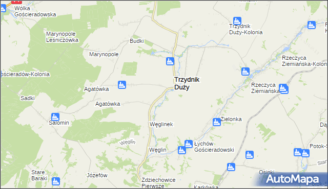 mapa Wola Trzydnicka, Wola Trzydnicka na mapie Targeo