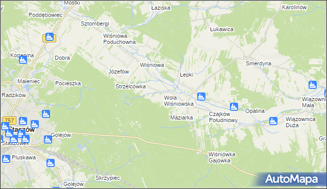 mapa Wola Wiśniowska, Wola Wiśniowska na mapie Targeo