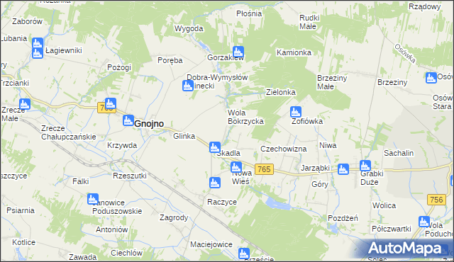 mapa Wola Zofiowska, Wola Zofiowska na mapie Targeo