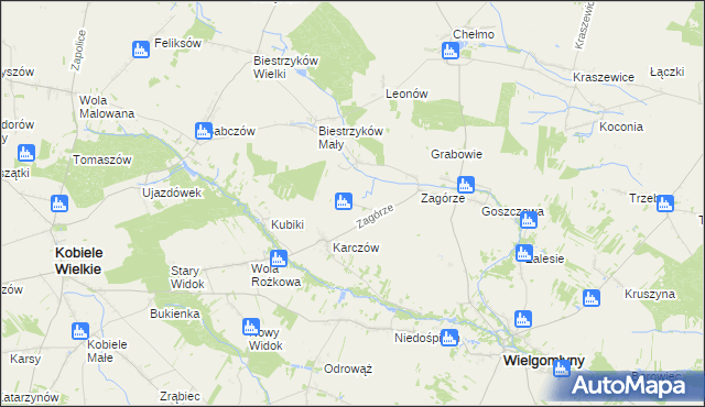 mapa Wólka Bankowa, Wólka Bankowa na mapie Targeo