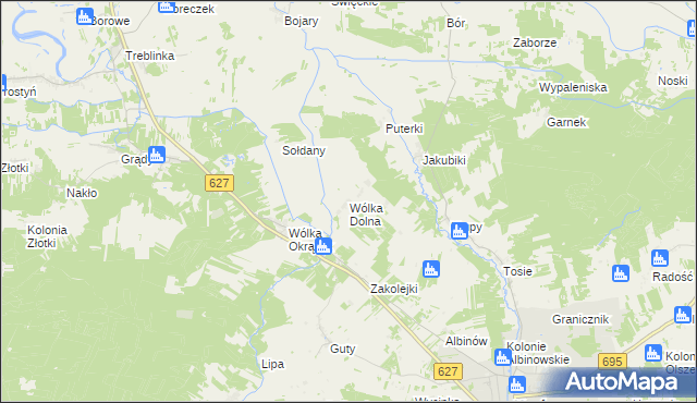 mapa Wólka Dolna, Wólka Dolna na mapie Targeo