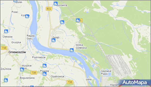 mapa Wólka Gołębska, Wólka Gołębska na mapie Targeo