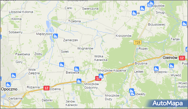 mapa Wólka Karwicka, Wólka Karwicka na mapie Targeo